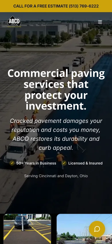 Abco Pavement Services on mobile