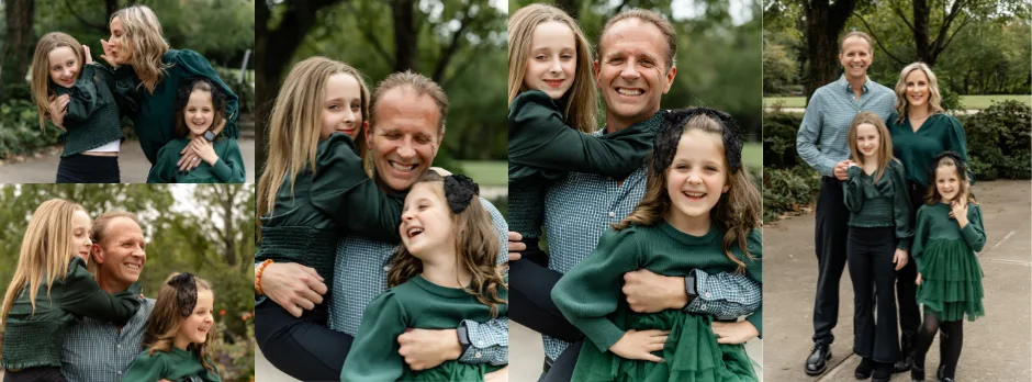 Scott Gerke with his wife Amy and their two daughters, 2025